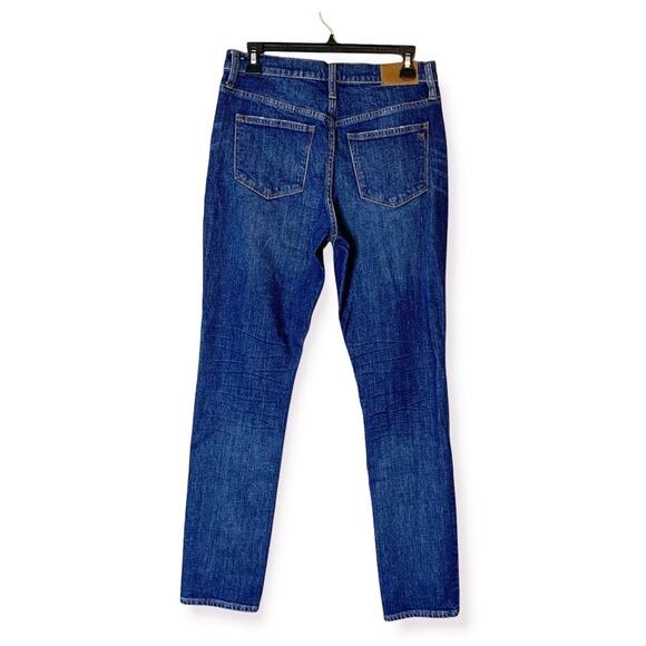 Madewell The High-Rise Slim Boyjean in Medium Blue Wash Style s 26 - Picture 6 of 7